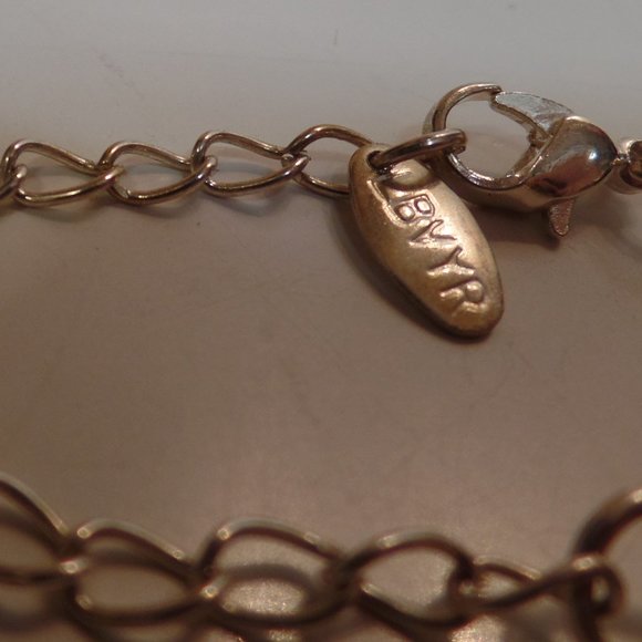 LBVRY Silvertone Multi-strand Necklace 28" - Picture 2 of 9